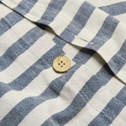 Hot Linen Blend Duvet Cover Striped Bedding|Linen Bedding