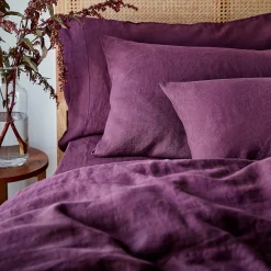 New Linen Blend Pillowcase (Pair) Linen Bedding|Pillowcases