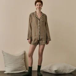 Outlet d Linen Pajama Shirt Women Linen Pajamas