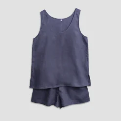 Cami Pajama Set Women Linen Pajamas