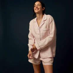 Clearance Linen Pajama Shirt (Top Only) Women Linen Pajamas