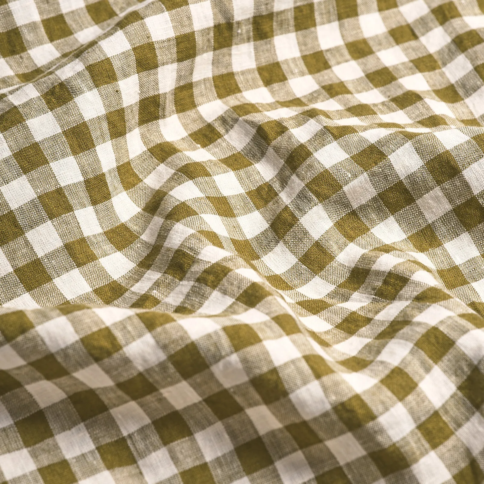 Outlet Linen Blend Pillowcase (Pair) Gingham Bedding|Linen Bedding