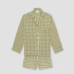 Sale Linen Pajama Shorts Set Women Pajama Sets|Linen Pajamas