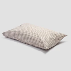 Outlet Cotton Pillowcase (Pair) Gingham Bedding|Pillowcases