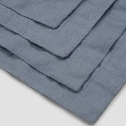 Embroidered Linen Coasters Set of 4 Table Linens