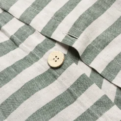 Sale Linen Blend Duvet Cover Striped Bedding|Linen Bedding