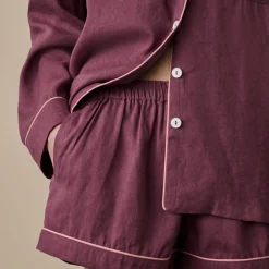 Best Linen Pajama Shorts Women Linen Pajamas