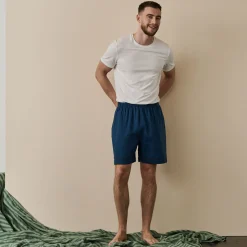 Online Men's Linen Pajama Shorts Linen Pajamas