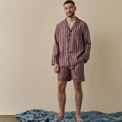 Discount Men's d Linen Pajama Short Set Linen Pajama Sets|Linen Pajamas
