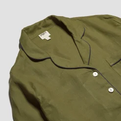 New Linen Pajama Shirt Women Linen Pajamas