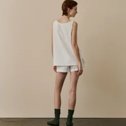 Online Linen Tencel Cami Set Women Linen Pajamas