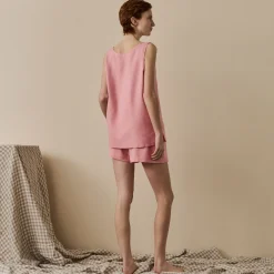 Best Linen Tencel Cami Set Women Linen Pajamas