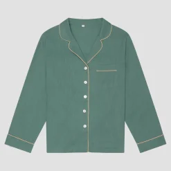 Clearance Linen Pajama Shirt Women Linen Pajamas