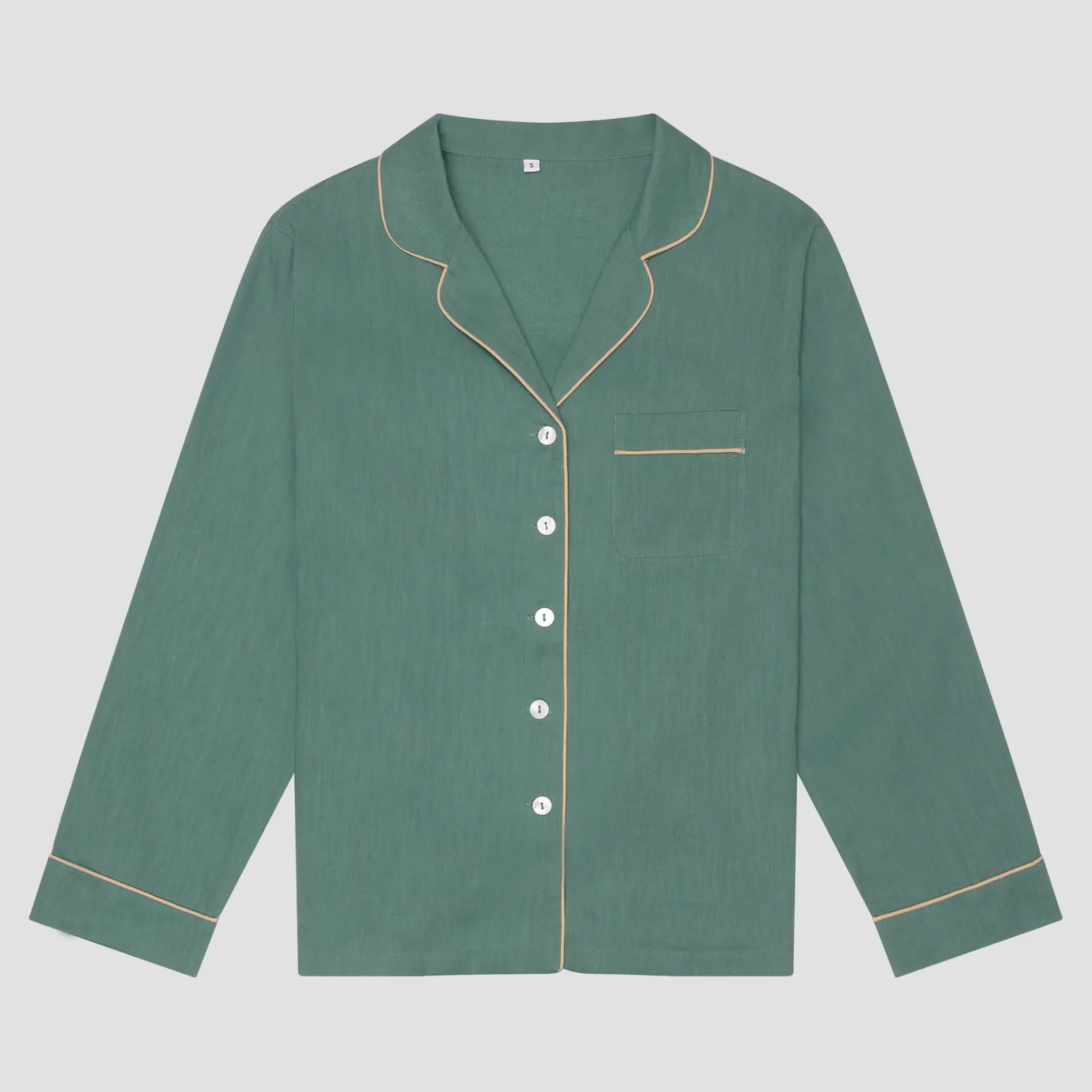 Clearance Linen Pajama Shirt Women Linen Pajamas