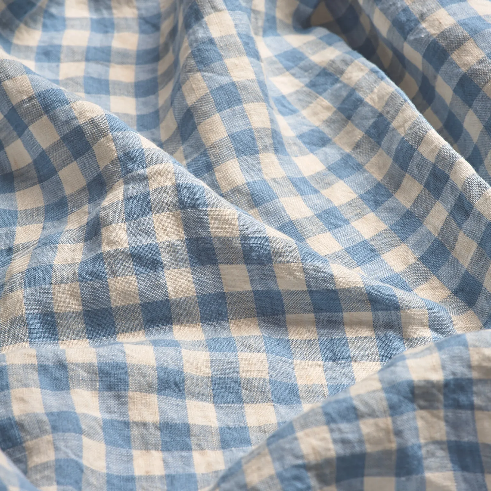 Discount 100% Linen Pillowcases (Pair) Gingham Bedding|Pillowcases