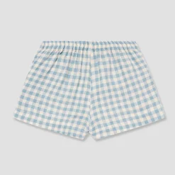 Online Linen Pajama Shorts Women Linen Pajamas|Gingham Pajamas