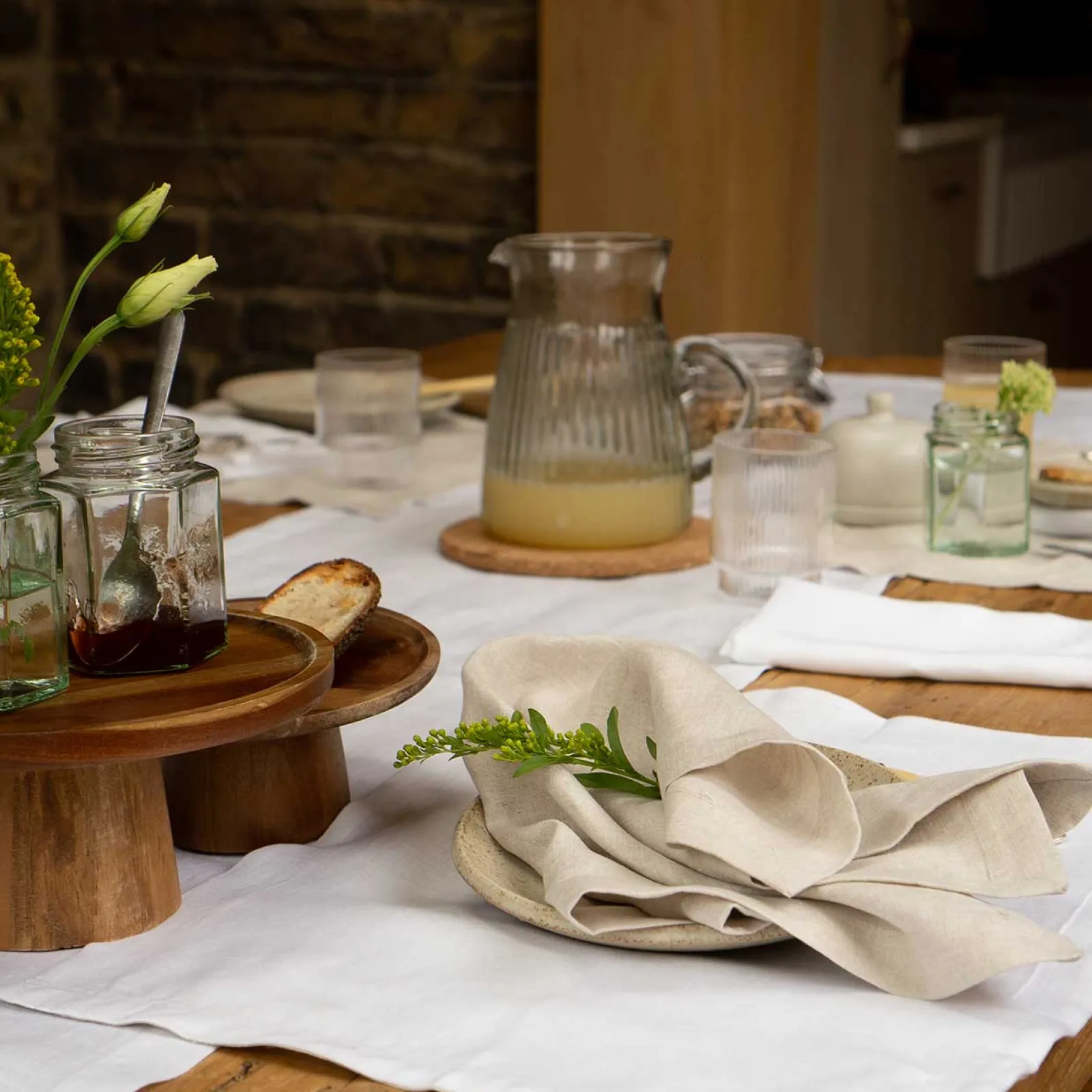 Best 100% Linen Placemat Set of 4 Table Linens